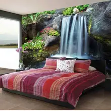 На заказ любой размер 3D красивый пейзаж водопад обои 3d фрески обои для гостиной 3d обои