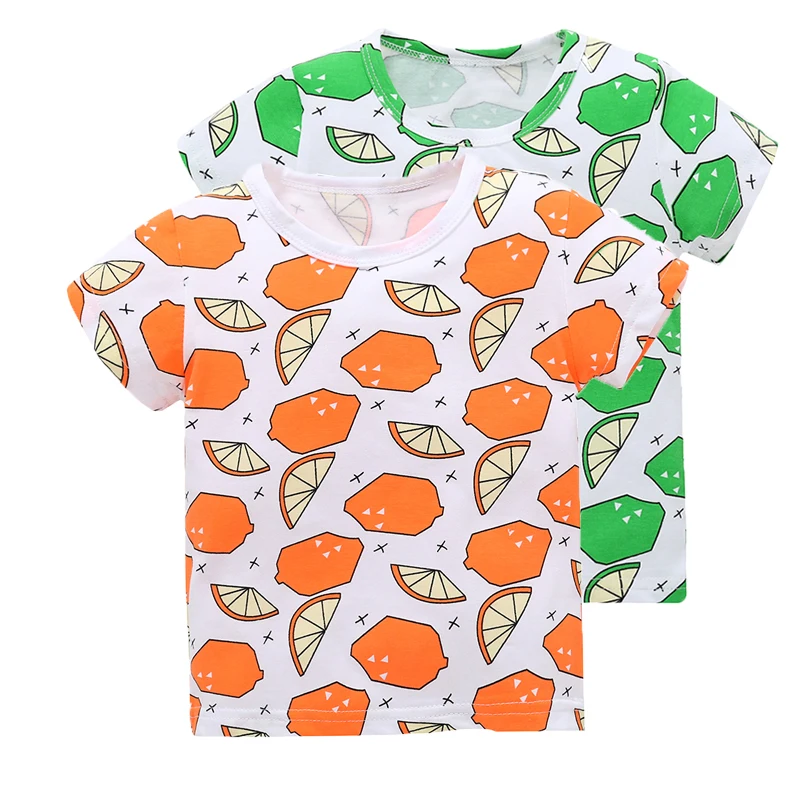

Casual Fashion Summer Toddler Baby Boys T Shirt Girls Cotton Style Short Sleeve O-Neck Pullover Cartoon Print T-Shirts