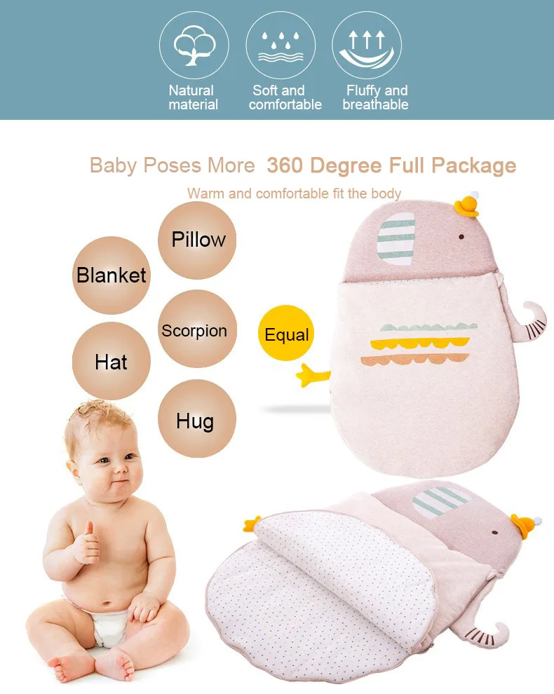 GoodBaby мягкий удобный детский одеяло s животное моделирование конверт для сна
