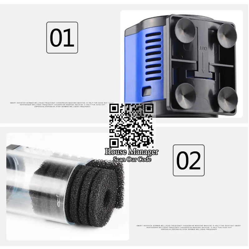 Новейший аквариум фильтр насос двойной фильтрации губки, аквариум погружной 2 слоя фильтр насос, создать воздух и воды распылитель сопла