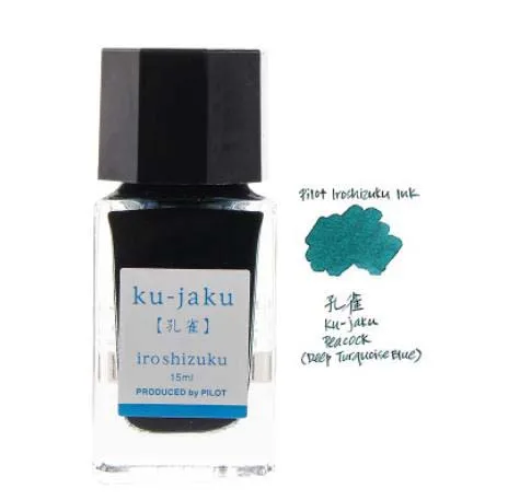 Polit iroshizuku чернила-15 перьевых ручек Стекло чернильницу, 24 цвета, чтобы выбрать часовой механизм: японский письменных принадлежностей - Цвет: Deep turquoise blue