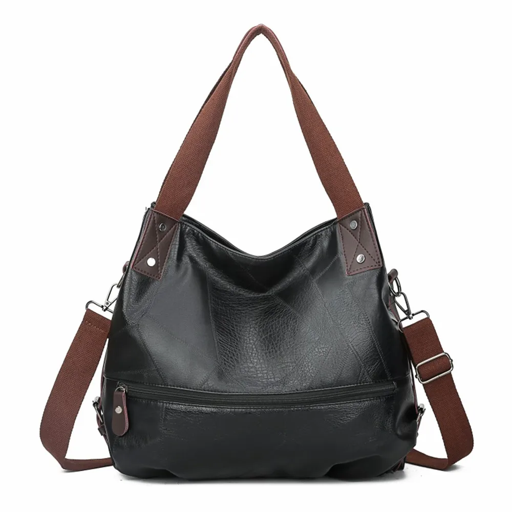 Винтажные женские сумки, Большая вместительная кожаная сумка через плечо, дизайнерские роскошные сумки с верхней ручкой, повседневные сумки-шопперы для женщин