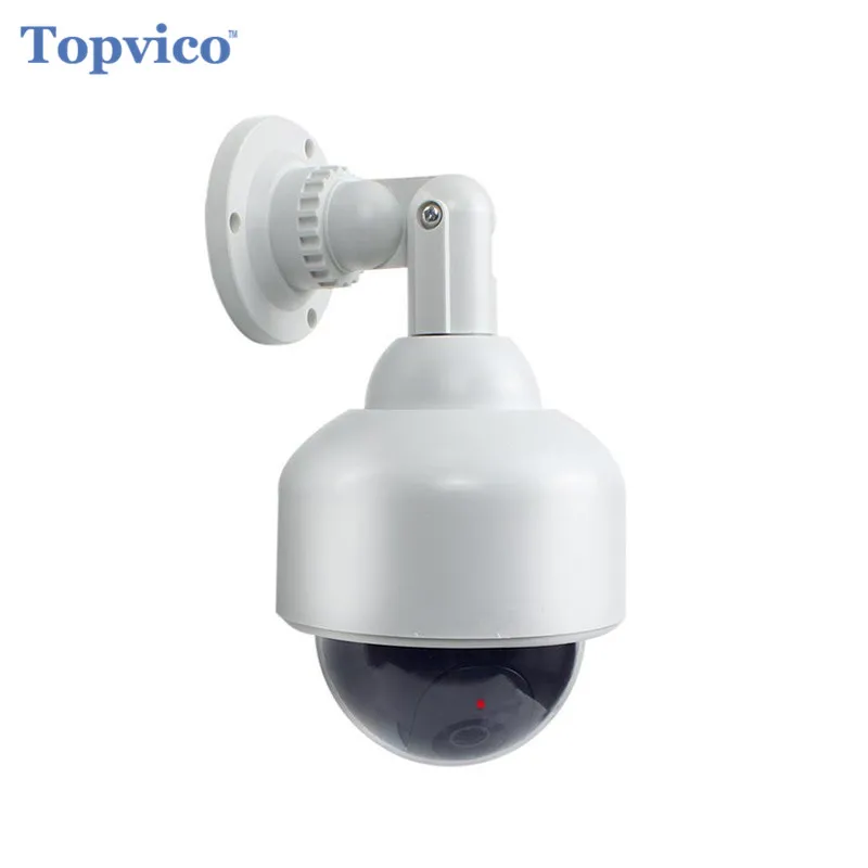 

Topvico Dummy Camera PTZ Speed Dome Battery Powered Flicker Blink LED Fake Outdoor Surveillance Security Camera Cctv Camera