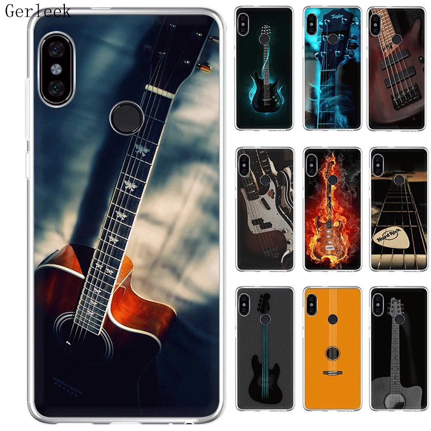 

Desxz Bass Guitar Strings Music Guitars Hard Cover For Redmi Note 7 6 Pro 6 6A 5A 5 Plus 4X 4A 7 GO S2 Case Bag