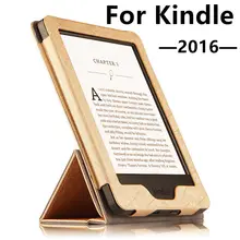 Case para kindle pu protectora de nuevo protector de la cubierta de cuero para amazon kindle 2016 lector de libros electrónicos inteligentes casos de manga 6 »covers