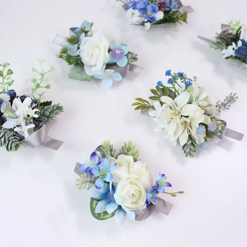 wedding Wrist Corsage Bracelet wrist flower  (25)