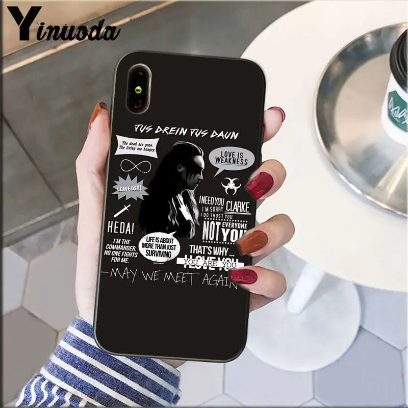 Yinuoda The Hundred The 100, мягкий силиконовый чехол для телефона, чехол для Apple iPhone 8, 7, 6, 6S Plus, X, XS, MAX, 5, 5S, SE, XR, мобильные телефоны