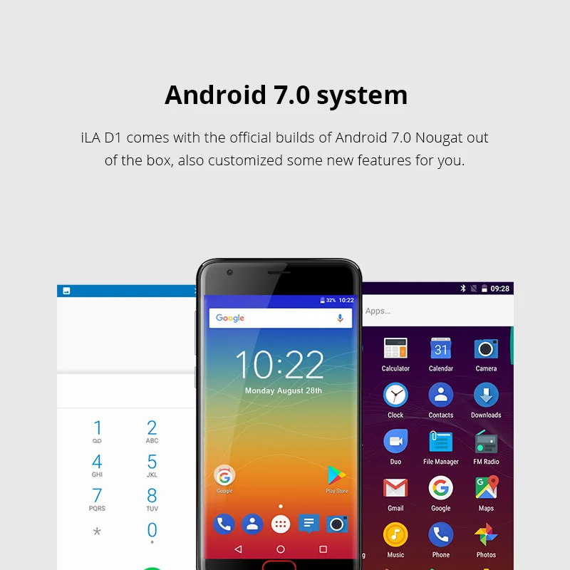 Original de la iLA D1 MT6737 teléfono móvil Quad Core 2 GB RAM 16 GB ROM teléfono móvil de 5,2 pulgadas pantalla 2600 mAh Dual Cámara teléfono inteligente Original de la iLA D1 MT6737 teléfono móvil Quad Core 2 GB RAM 16 GB ROM teléfono móvil de 5,2 pulgadas pantalla 2600 mAh Dual Cámara teléfono inteligente