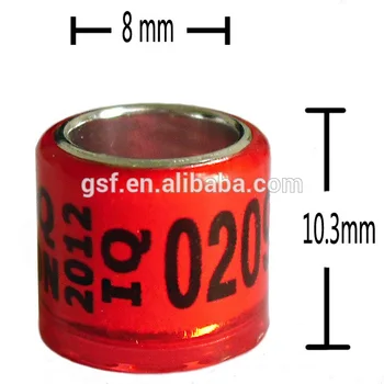

Colorful plastic aluminium core bird pigeon foot rings band