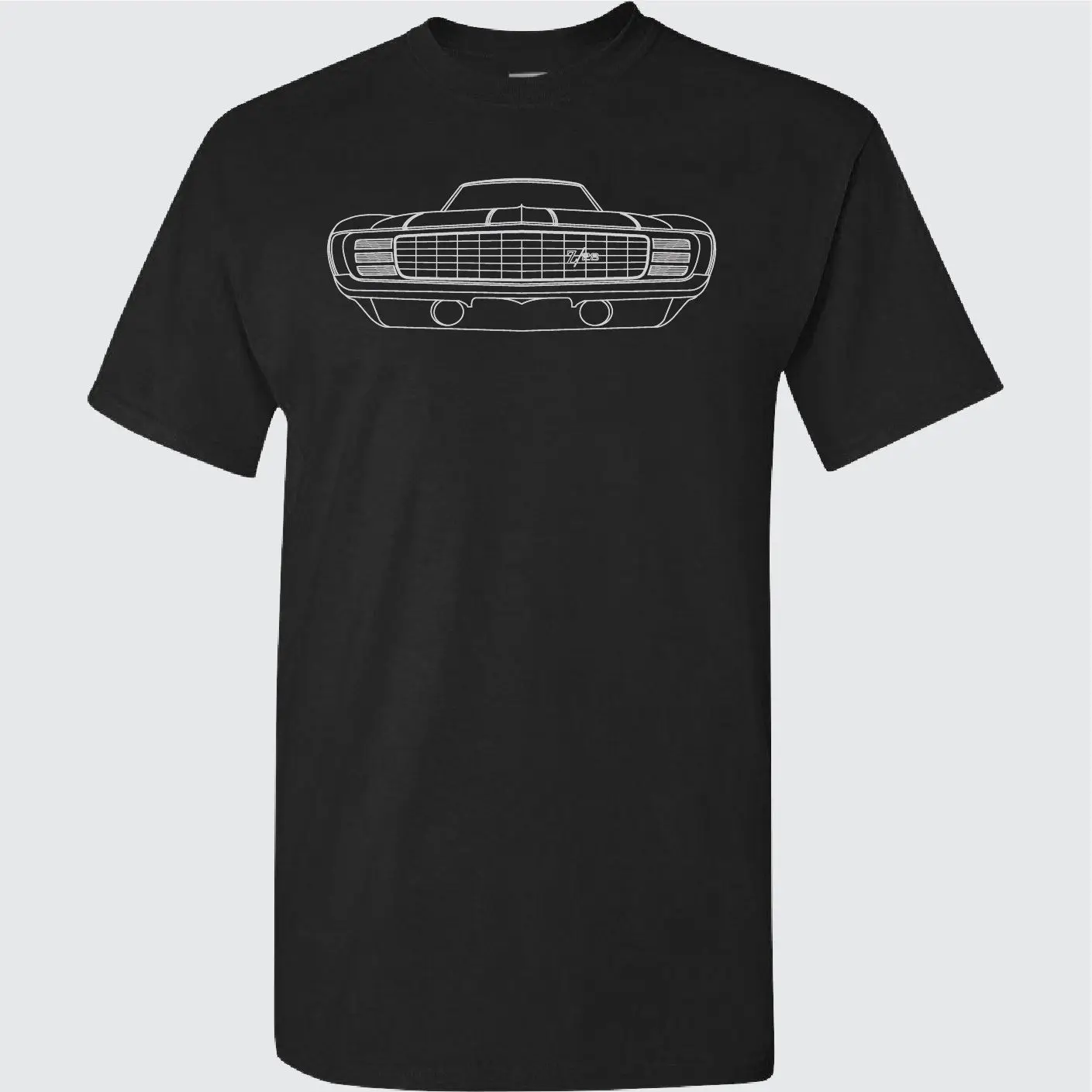 

2018 Hip Hop Novelty Men'S Brand 69 Chevy Camaro Z28 Custom Muscle Car Drawing T Shirttee Shirt