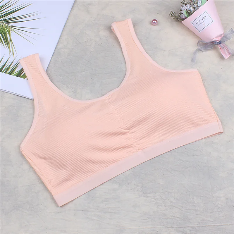 Girls cotton bra 2019 summer new Kids Girls Underwear Bra Vest Children Underclothes Sport Undies Clothes #4M08 (19)