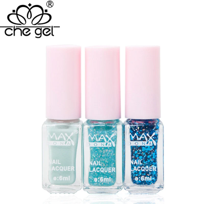 Cocktail Magic Nail Polish Three-color Gradients 9 Set 6ml Bright Colors Lasting...