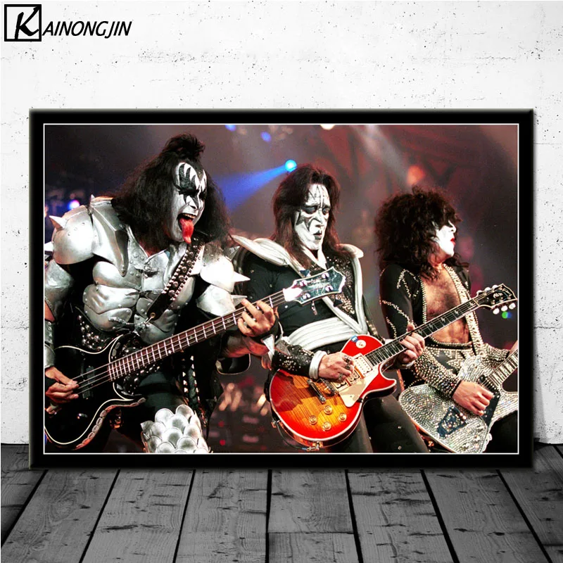Постер Kiss Band плакаты и принты холст настенная живопись картина для гостиной