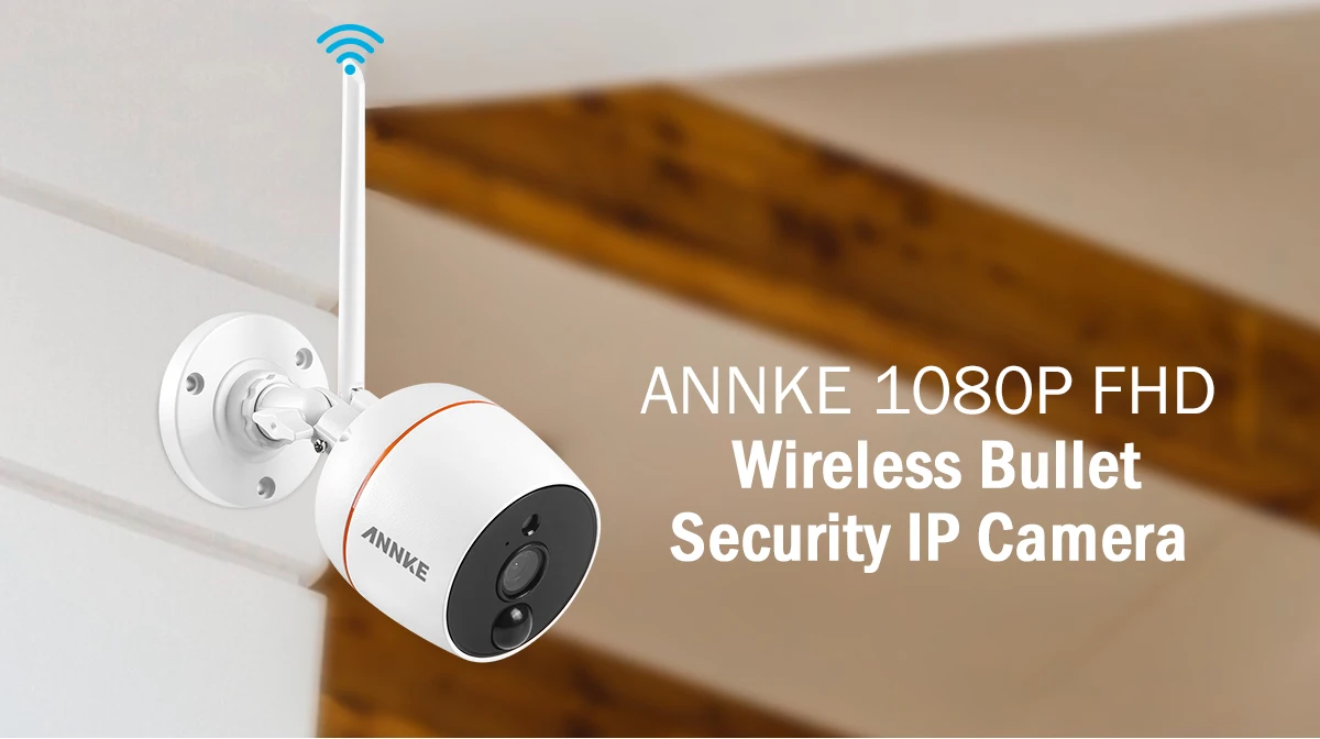 ANNKE 1080P IP сеть Wi-Fi камера безопасности IP66 водонепроницаемый Крытый Открытый 2.0MP камера наблюдения для Wi-Fi NVR CCTV системы