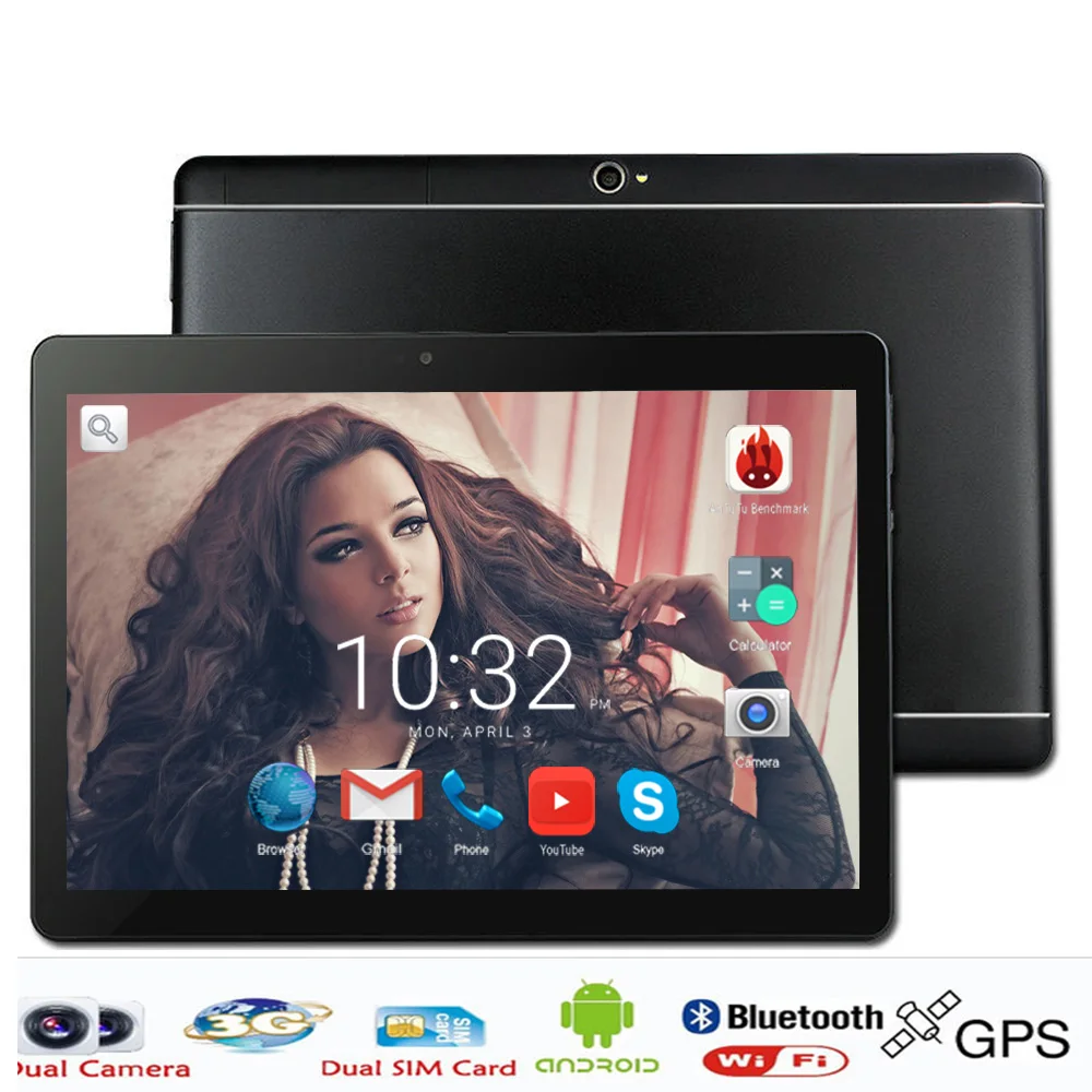 

1280X800 10 inch Tablet PC 3G wifi Phone Call Android Tablet 10" 2GB RAM 16GB/32GB ROM Play Store GPS Tablets 10.1