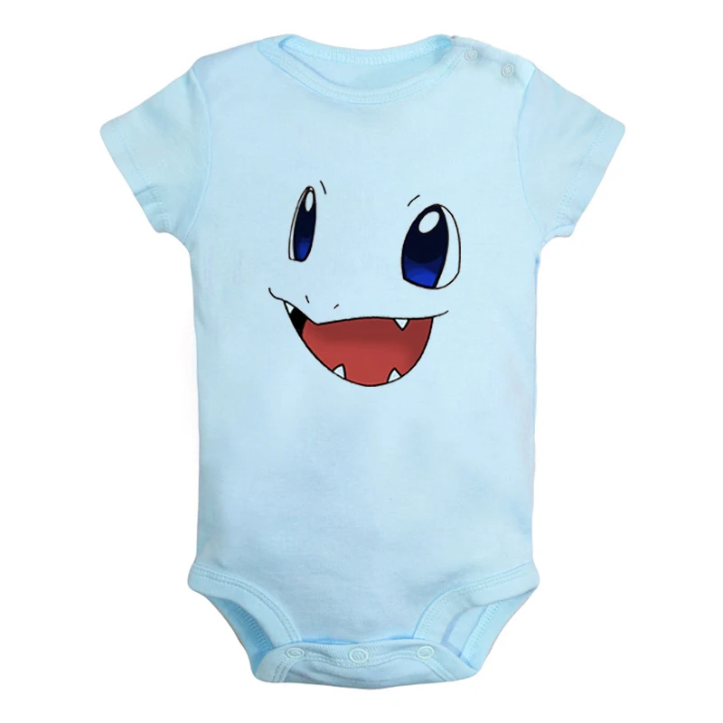 JaBaby190BLD Милые настенные наклейки с покемонами, дизайн Charizard Pikachu для новорожденных мальчиков и девочек, Униформа-комбинезон с принтом, боди для младенцев - Цвет: JaBaby190BLD