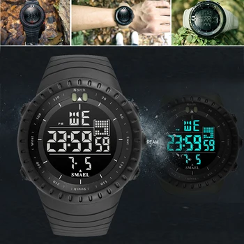 

New Fashion Waterproof Mens Watches Casual LED Digital Outdoor Sports Watch Men Multifunction Student Wrist watches