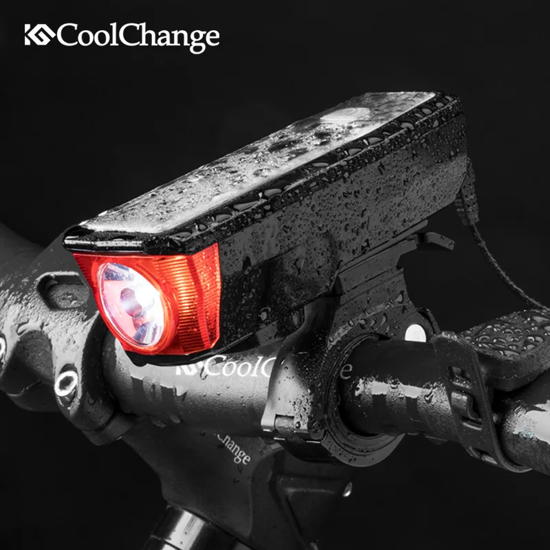 CoolChange светодиодный фонарик Передняя Солнечная велосипедная фара красная Ретро