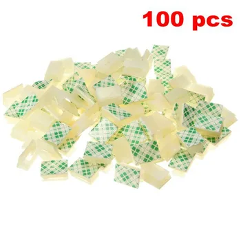 

Low Price Electrical CABLE CLAMP 100Pcs White Plastic Wire Tie Rectangle Cable Mount Clip Clamp Self-adhesive Wiring Accessories