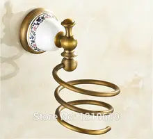 Новый Стиль Винтаж Античная Латунь Фен Полка Товара Держатель Настенный Керамика База Фен Рамка Вентилятор Стойки
