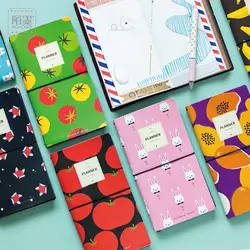 8 Styles Japanese Creative Kawaii Cute Fruit DIY Notebook Leather Bound Travel Journal Diary Planner Agendas Gifts caderno