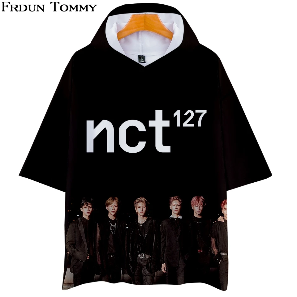 Худи 3D NCT 127 футболка Летний новый альбом с коротким рукавом женские/мужские