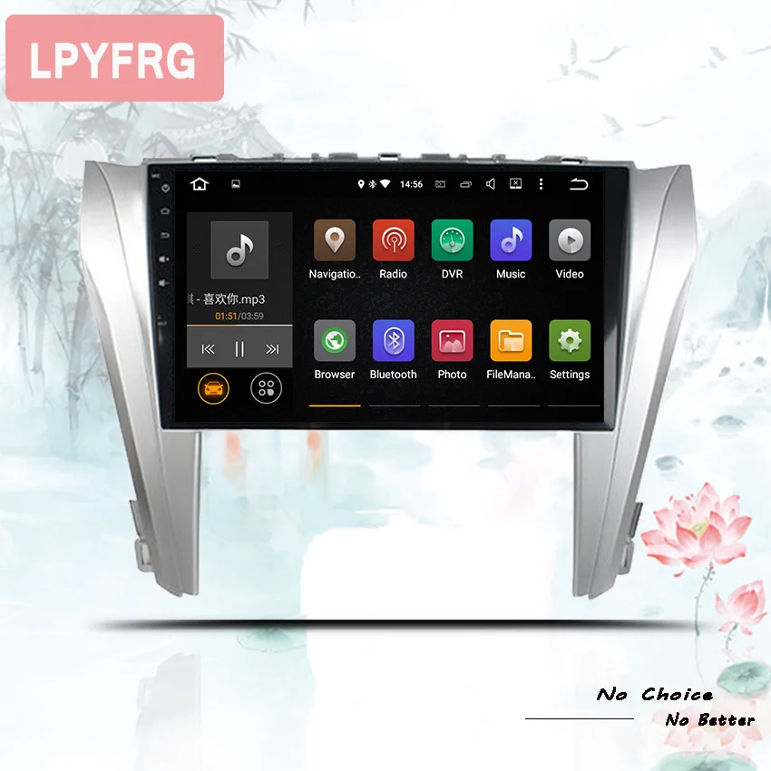 Clearance 3/4G Android 9.0 Octa core 10.1" Car DVD for 2015 2016 toyota Camry Radio navigation with GPS Radio BT Head Unit tape Recorder 2