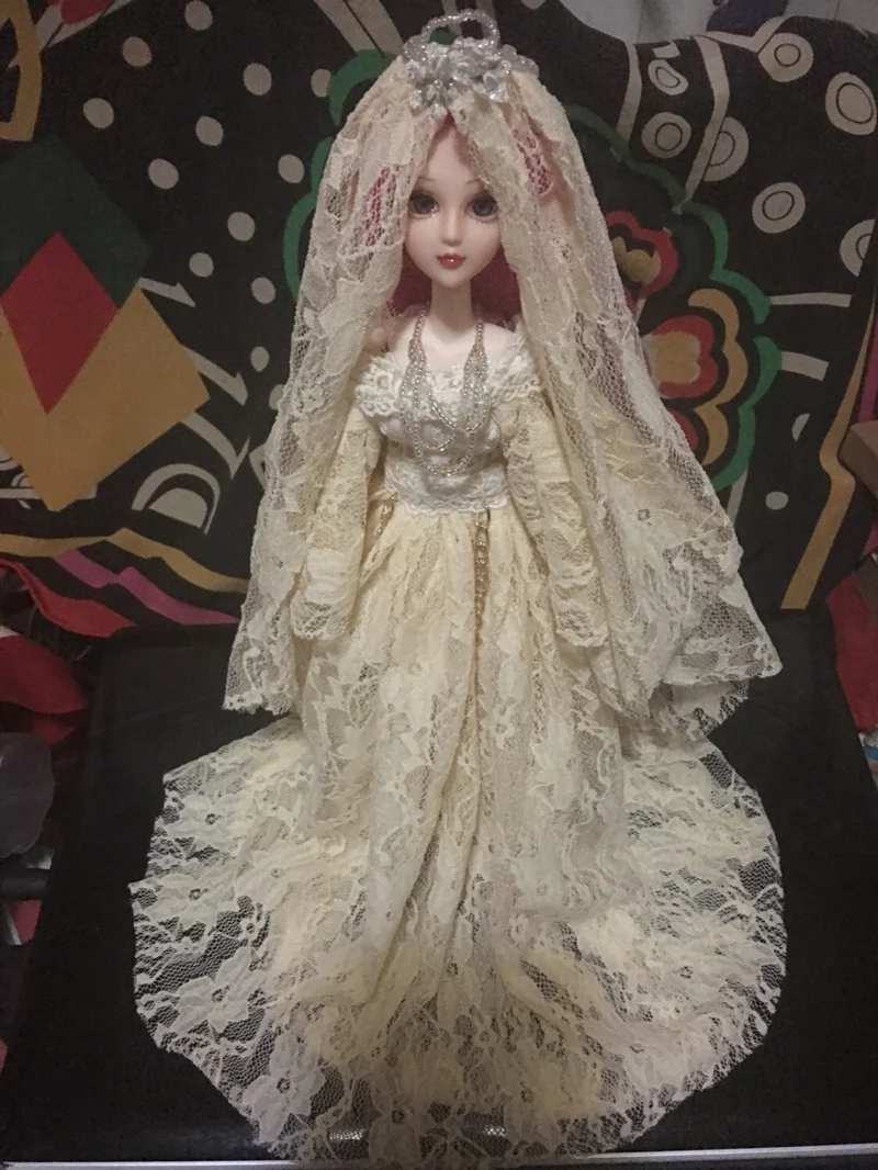 T02-X506 Blyth st Одежда для кукол 1/3 1/4 bjd 1/6 аксессуары для кукол кружевное платье с одним вырезом черный, желтый, белый цвет 1 шт