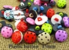 100PCS 15MM colors Dyed Plastic ladybird buttons coat boots sewing decoration clothes accessory toy butterfly button brand P-122 ► Photo 2/6