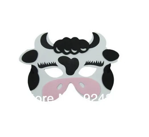 

KIDS ANIMAL MASK FOAM EVA FANCY DRESS PINNATA LOOT PARTY BAG FILLERS TOYS COW
