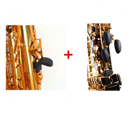 Saxophone Thumb Rest , 2Pcs Sax Thumb Rest Pad Cushion Rubber Hook Instrument Accessories For Soprano Alto Tenor Sax Better Sax