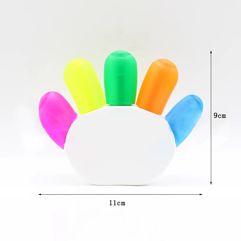 Креативный 5 цветов текстовый маркер милый палец звезда хайлайтеры для детей маркировка Рисунок Живопись школьные принадлежности Новинка пункт