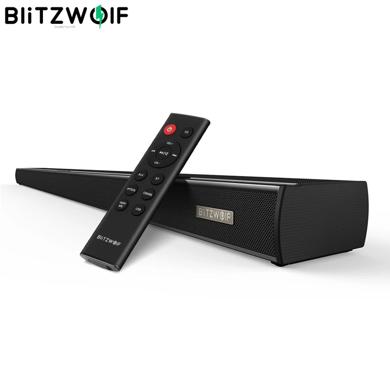 Blitzwolf Bw Sdb1 Bluetooth サウンドバーテレビスピーカー 60 Hdmi 36 インチ 2 0 チャンネルワイヤレスオーディオスマートホームシアターサウンドバー黒 Aliexpress