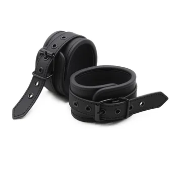 Thierry Adjustable PU Leather Erotic Handcuff Wrist Ankle Cuff Bondage Restraints Adult games BDSM Sex Toys Exotic Accessories 3