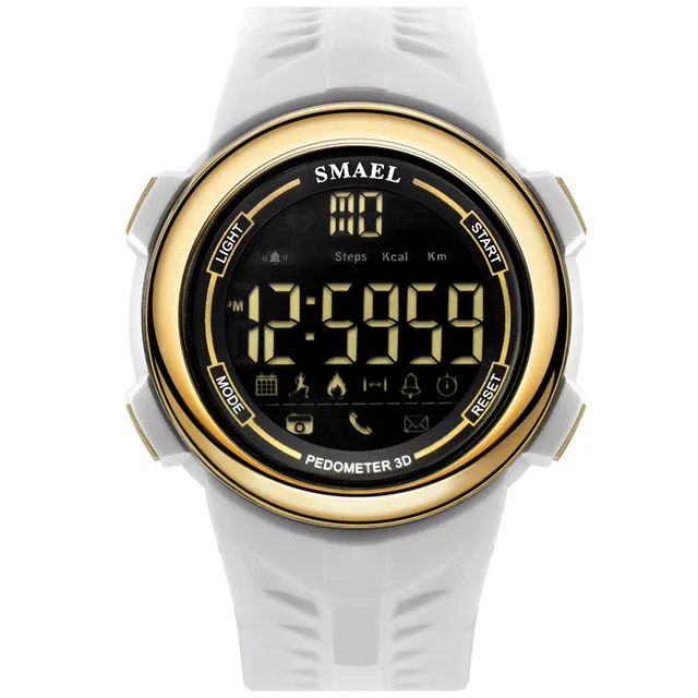 

SMAEL Digital Wristwatches Waterproof Cool Man Black White Electronic Watches Luxury Famous Smart Bluetooth Watch Sport Men 1703
