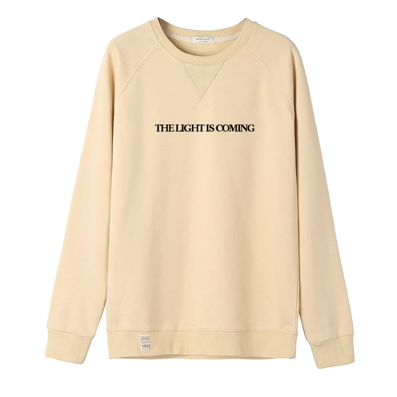 Exclusive 2019 Sweetener THE LIGHT IS COMING Men Women Sweatshirt Hip Hop Coffee Brown Army Tracksuit 100% Cotton #V9V2M | Женская