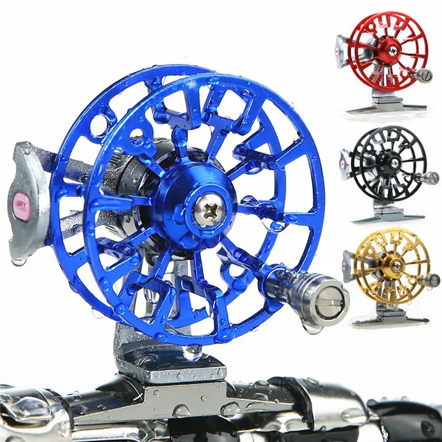 Cheap Hot Mini Full Metal Ultra-light Former Ice Fishing Reels Gear Ratio 1:1 Right Hand Fly Fishing Reel CNC Machined Aluminum 8Color Cheap Hot Mini Full Metal Ultra-light Former Ice Fishing Reels Gear Ratio 1:1 Right Hand Fly Fishing Reel CNC Machined Aluminum 8Color
