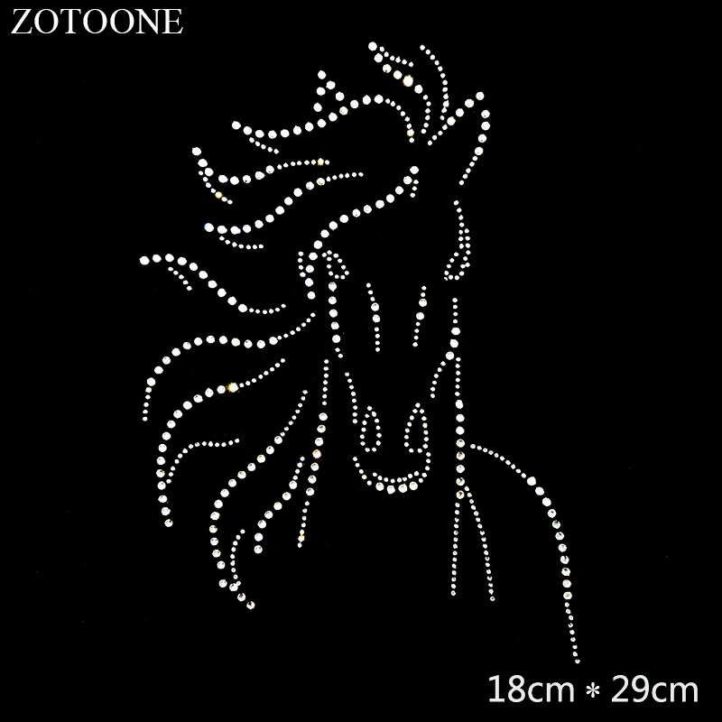 Аппликация для одежды ZOTOONE Artesanato стразы с прозрачными стразами горячей фиксации