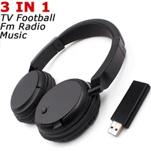 TV Wireless Headphones usb Connection Kit Lightweight Includes Televison Audio Transmitter Adapter Ideal for Private Watching
