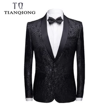 Брендовые мужчины повседневные блейзеры мужские модные мужские s цветочный блейзер приталенный мужской s сценическая одежда высококачественный для Бала выпускников блейзер для вечеринки