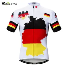 Weimostar Германия профессиональная команда Велоспорт Джерси MTB велосипедный Рубашка летняя с коротким рукавом Мужская горный велосипед Джерси впитывающие влагу для велосипедного спорта Одежда