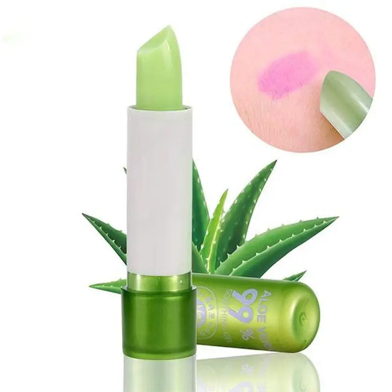 

Aloe Vera Lipstick Color Changing Lasting Moisturizing Lip Stick Useful Lipstick Cosmetic Makeup Make Up Beauty Tools Accessoriy