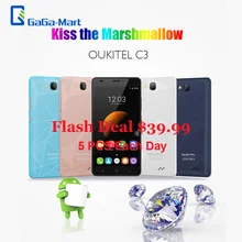 In Stock OUKITEL C3 Mobile Phone 5.0" 1280* 720px HD 3G Android 6.0 MTK6580A Quad-Core 1.3GHz 8.0MP 1GB+8GB Dual SIM Smartphone(China (Mainland))