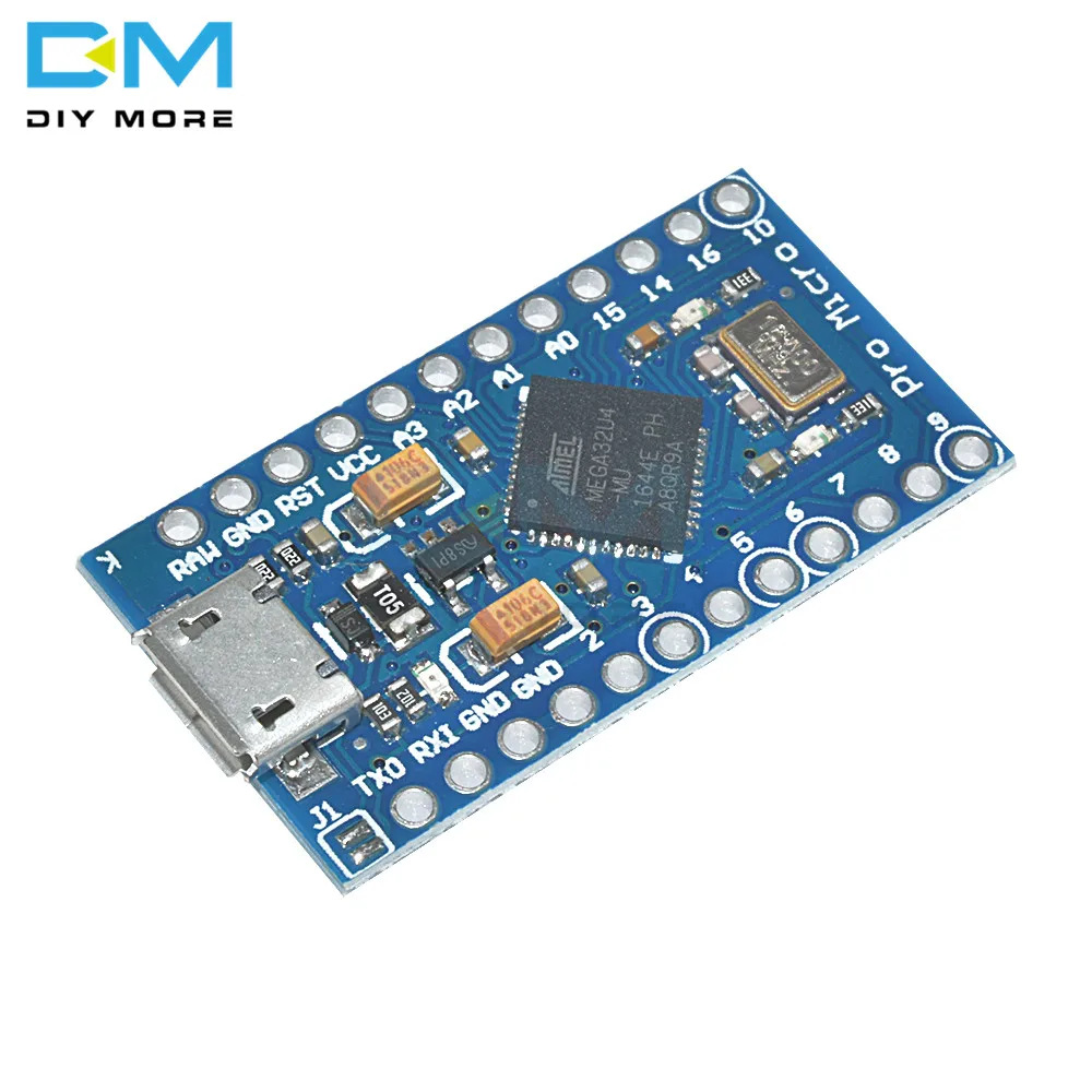 Pro Micro ATmega32U4 5V 16 МГц заменить ATmega328 для Arduino Pro Mini с 2 Row штыревые для Leonardo Mini Usb Интерфейс