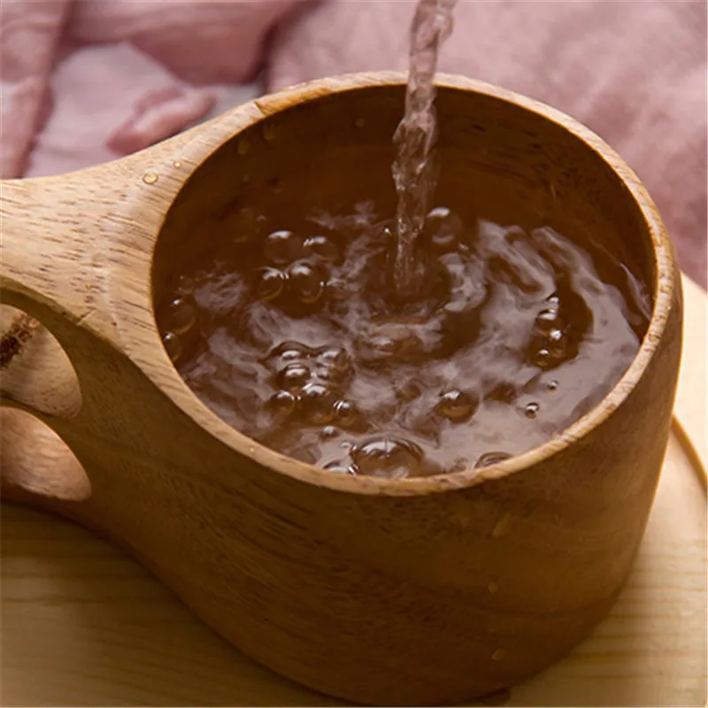 Новая китайская портативная деревянная кофейная кружка, резиновые деревянные чашки для чая, молока, воды, питьевой кружки, посуда для напитков, ручной работы, сок, лимон, чайная чашка, подарок