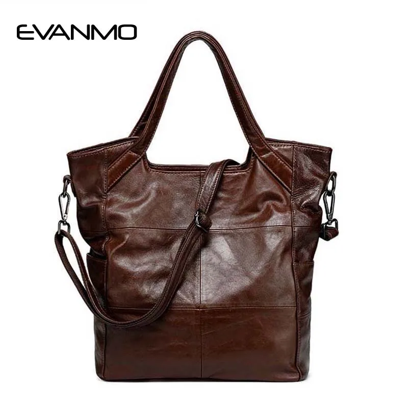 

European And American Style New Ladies Bag Classic Fashion Women Handbag Genuine Leather Shoulder Bag Female Brown Messenger Bag