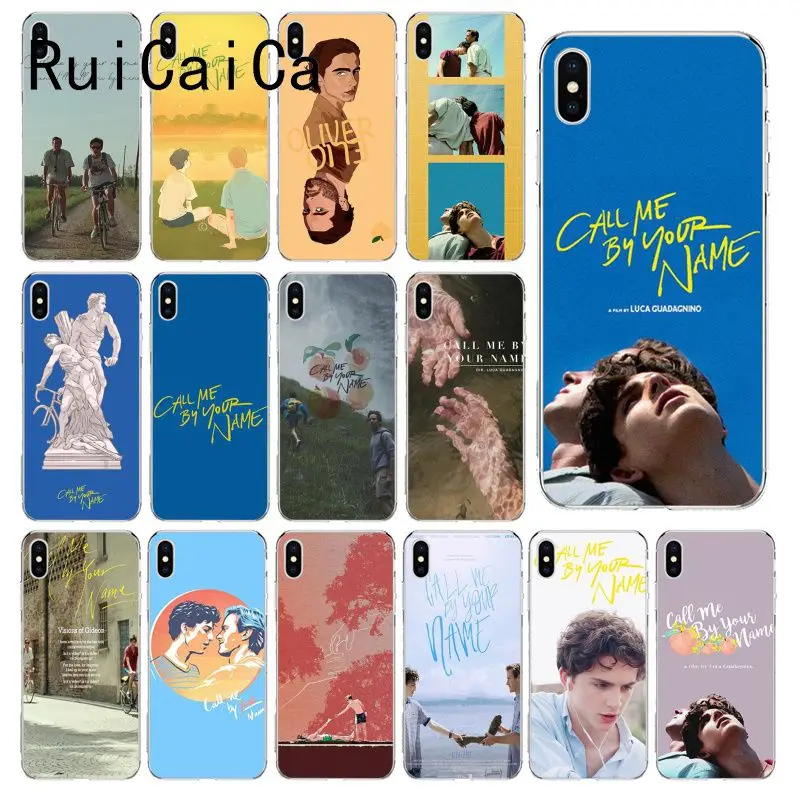 

RuiCaiCa Call Me by Your Name poster Custom Photo Soft Phone Case for iPhone 8 7 6 6S Plus X XS MAX 5 5S SE XR 10 Cover
