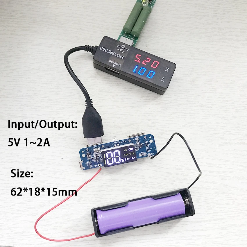 5 в 1A 2.1A ЖК-цифровой дисплей power Bank зарядное устройство наборы DIY зарядная плата