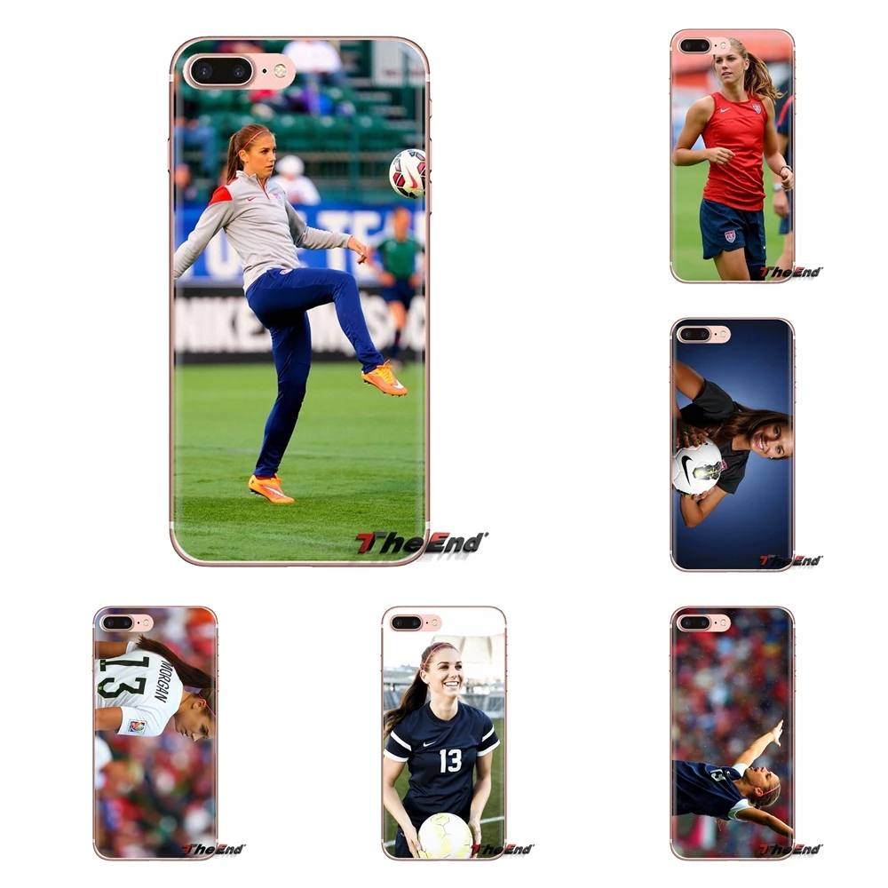 

For Xiaomi Redmi 4A S2 Note 3 3S 4 4X 5 Plus 6 7 6A Pro Pocophone F1 Silicone Phone Shell Cases Alex Morgan American Soccer star