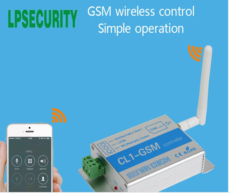 

CL1-GSM Wireless Remote Access Control GSM Gate Opener GSM & SMS Smart Home Security System Switch